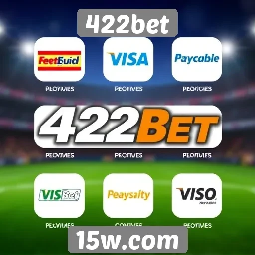 Opções de pagamento disponíveis no 422bet