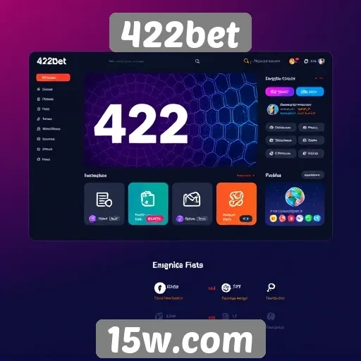 Interface do usuário do 422bet é amigável